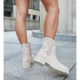 Inna Botines sin cordones en beige de Adalrico 4