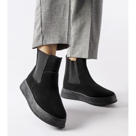 Botines plataforma Benilde negros 1