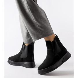 Botines plataforma Benilde negros 2