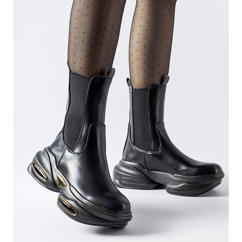 Big Star Botines sin cordones Sant'Egidio macizos negros 1