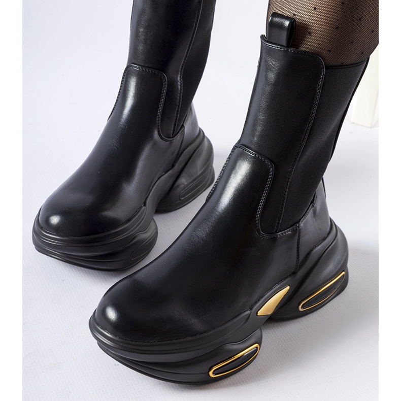 Big Star Botines sin cordones Sant'Egidio macizos negros 2