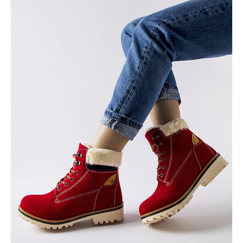 Botas Montalbino con aislamiento rojo 1 Botas Montalbino con aislamiento rojo 1