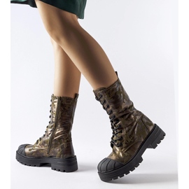 Botas de trabajo de camuflaje con aislamiento verdes de Cardinale 3