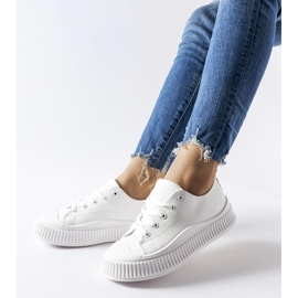Zapatillas Erbezzo blancas con plataforma blanco 1 Zapatillas Erbezzo blancas con plataforma blanco 1