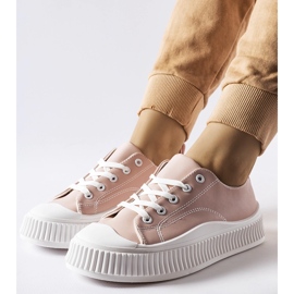 Zapatillas Erbezzo rosa con plataforma rosado 1