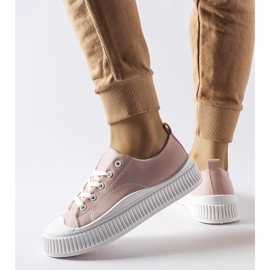 Zapatillas Erbezzo rosa con plataforma rosado 2