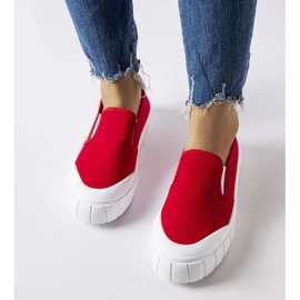Zapatillas slip-on Codiponte rojas rojo 2