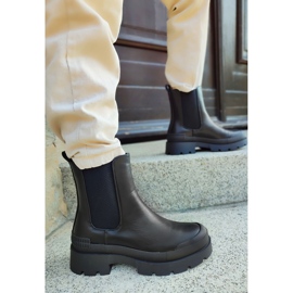 Botas negras de mujer con suela negra negro 10