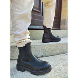 Botas negras de mujer con suela gruesa negro 2