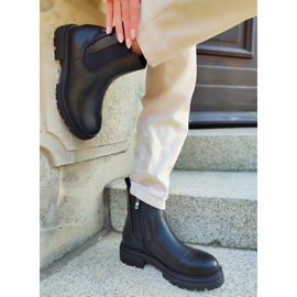 Botas negras de mujer con suela gruesa negro 3