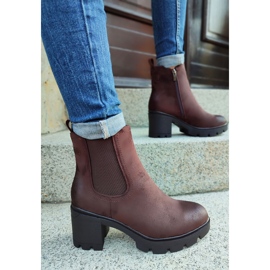 Botas de mujer clásicas de ante Adeline marrón 9