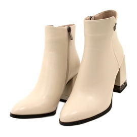 Botines beige con decoración en el talón Filippo DBT4842/23 BE beige 2