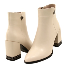 Botines beige con decoración en el talón Filippo DBT4842/23 BE beige 3