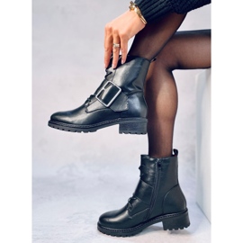 Botas con cordones Billy Black negro 2