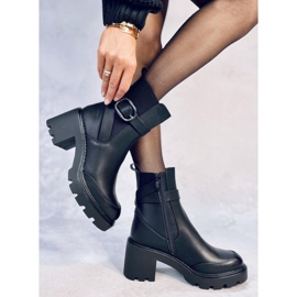 Botines negros de tacón ancho Carter 2 Botines negros de tacón ancho Carter 2