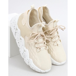 Deportiva calcetín Beige Indu 5
