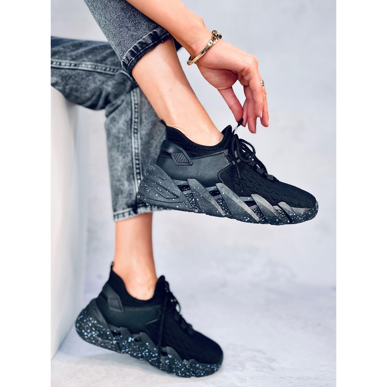 Deportiva calcetín Indu Negro 2