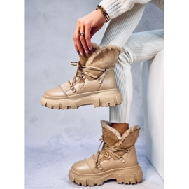 Botas de nieve de mujer Jarl Khaki beige 2 Botas de nieve de mujer Jarl Khaki beige 2