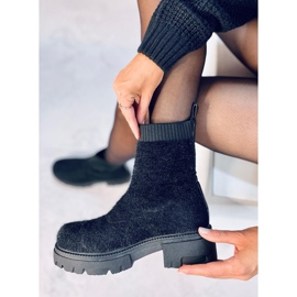 Botas estilo calcetín Roanna Black negro 4
