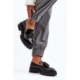 WD1 Zapatos Mujer Charol Decorados Negro Annella 4