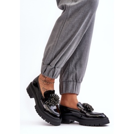 WD1 Zapatos Mujer Charol Decorados Negro Annella 2