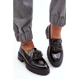 WD1 Zapatos Mujer Charol Decorados Negro Annella 3