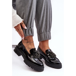 WD1 Zapatos Mujer Charol Decorados Negro Annella 9