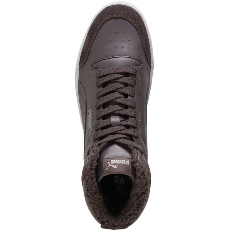 Puma Shuffle Mid Fur Zapatos planos 387609 03 marrón 1