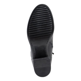 Marco Shoes Botas negras de piel natural negro 5