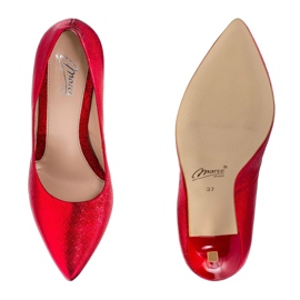 Marco Shoes Stilettos rojos de tacón alto hechos de cuero genuino 1 Marco Shoes Stilettos rojos de tacón alto hechos de cuero genuino 1