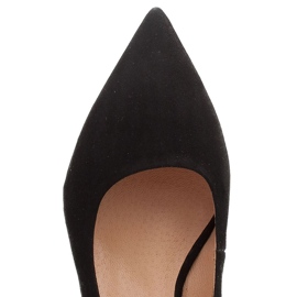 Marco Shoes Sandalias de ante negro con chorros decorativos 5