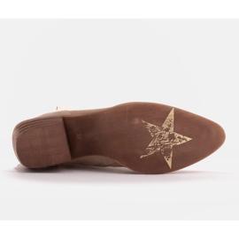 Marco Shoes Botas beige de ante natural sin aislamiento. 9