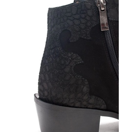 Marco Shoes Botas negras de ante natural sin aislamiento negro 6