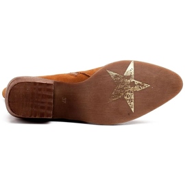 Marco Shoes Botas de cobre de ante natural marrón 5