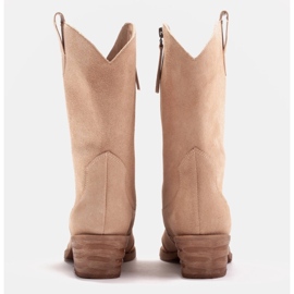 Marco Shoes Botas beige de ante natural 9