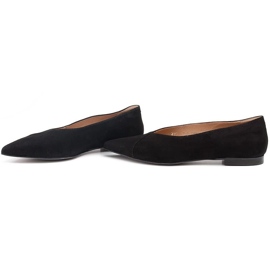 Marco Shoes Bailarinas negras ante natural negro 3