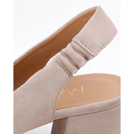 Marco Shoes Sandalias beige 1501P con correa y goma 4