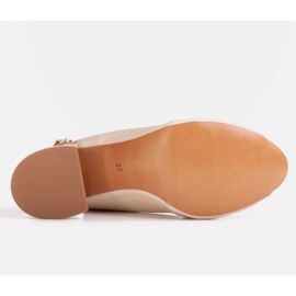 Marco Shoes Sandalias de ante beige con perforaciones 3