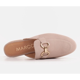 Marco Shoes Zapatillas de mujer de ante con adorno beige 4