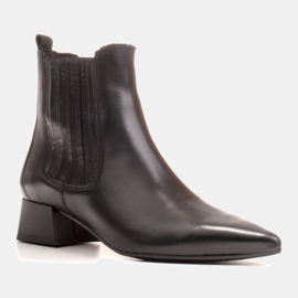Marco Shoes Botas cálidas y elegantes con goma elástica en la parte superior negro 3
