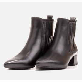 Marco Shoes Botas cálidas y elegantes con goma elástica en la parte superior negro 5