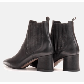 Marco Shoes Botas cálidas y elegantes con goma elástica en la parte superior negro 3