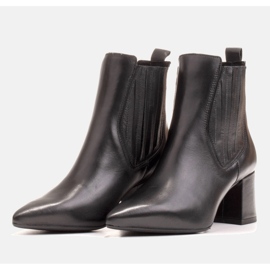 Marco Shoes Botas cálidas y elegantes con goma elástica en la parte superior negro 4