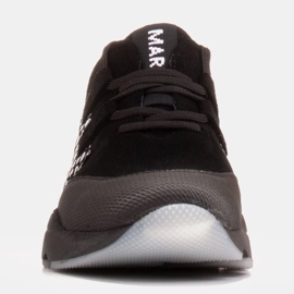 Marco Shoes Zapatillas deportivas de ante natural de alta calidad negro 2