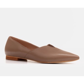 Marco Shoes Bailarinas de mujer Marco 1285P beige con recorte 1 Marco Shoes Bailarinas de mujer Marco 1285P beige con recorte 1