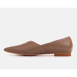 Marco Shoes Bailarinas de mujer Marco 1285P beige con recorte 2