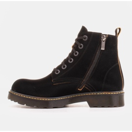 Marco Shoes Botines altos, botas atadas a suela translúcida negro 3