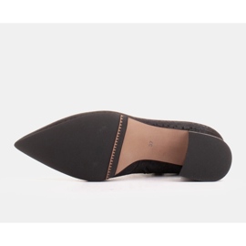 Marco Shoes Botas esbeltas con goma en la parte superior y tacón metálico negro 9