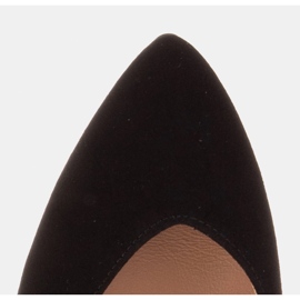 Marco Shoes Bombas de mujer elegantes con tacón de cebra negro 8