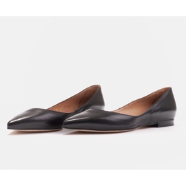 Marco Shoes Bailarinas de mujer con laterales bajos negro 4